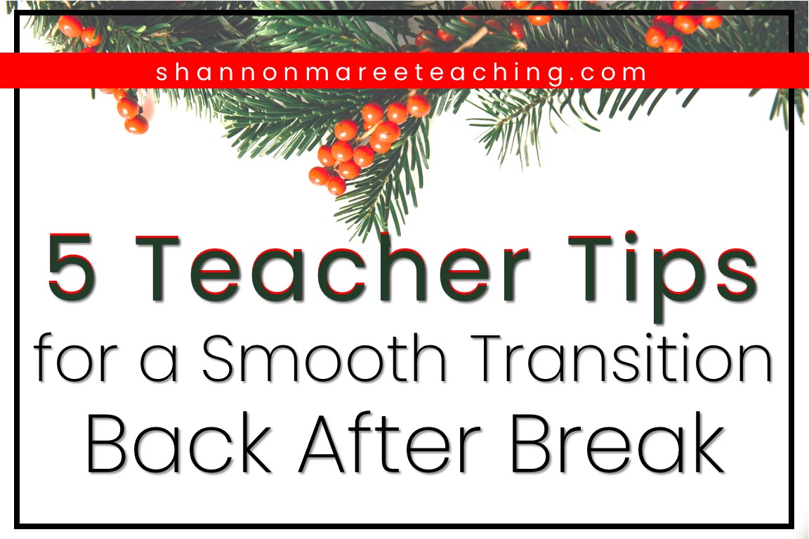 5 Teaching Tips for a Smooth Transition Back After Break - Shannon ...